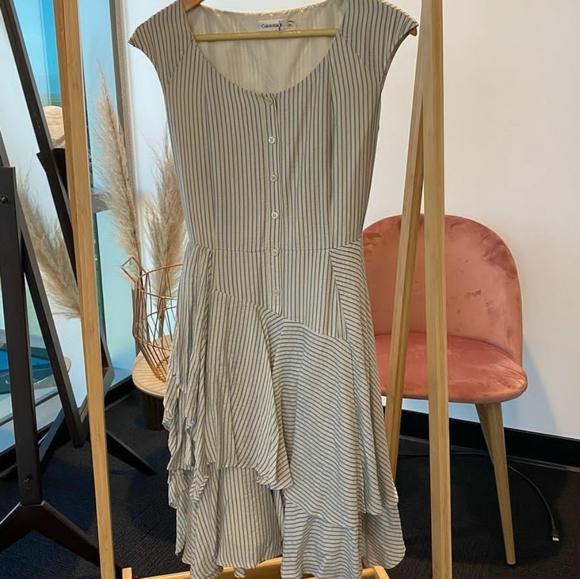 Vintage Calvin Klein Striped Dress - Picture 1 of 4